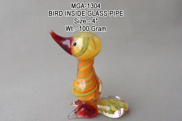 BIRD INSIDE GLASS PIPE